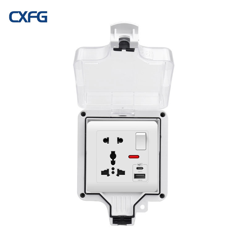 Outdoor Power Adapter Usb C - 86 tipo tomada impermeável externa ip66,