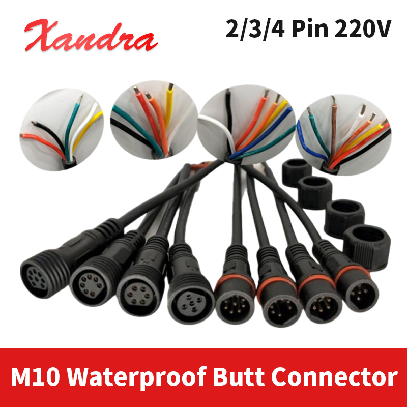 Outdoor Power Strip Weatherproof - Conector à Prova d'Água M10 2
