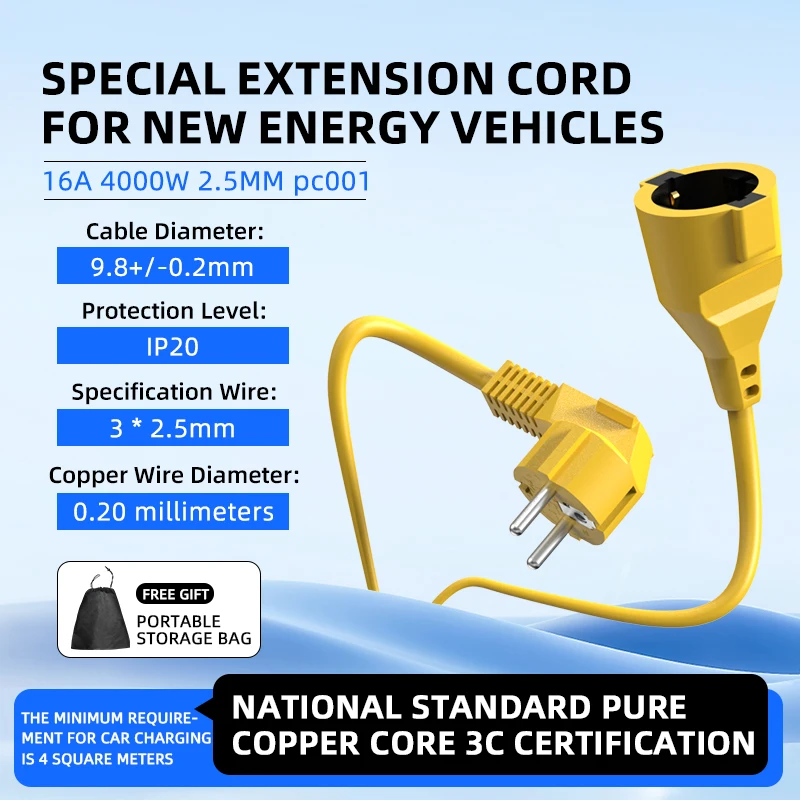 Outdoor Use Power Strip - Cabo de extensão Schuko 16A UE