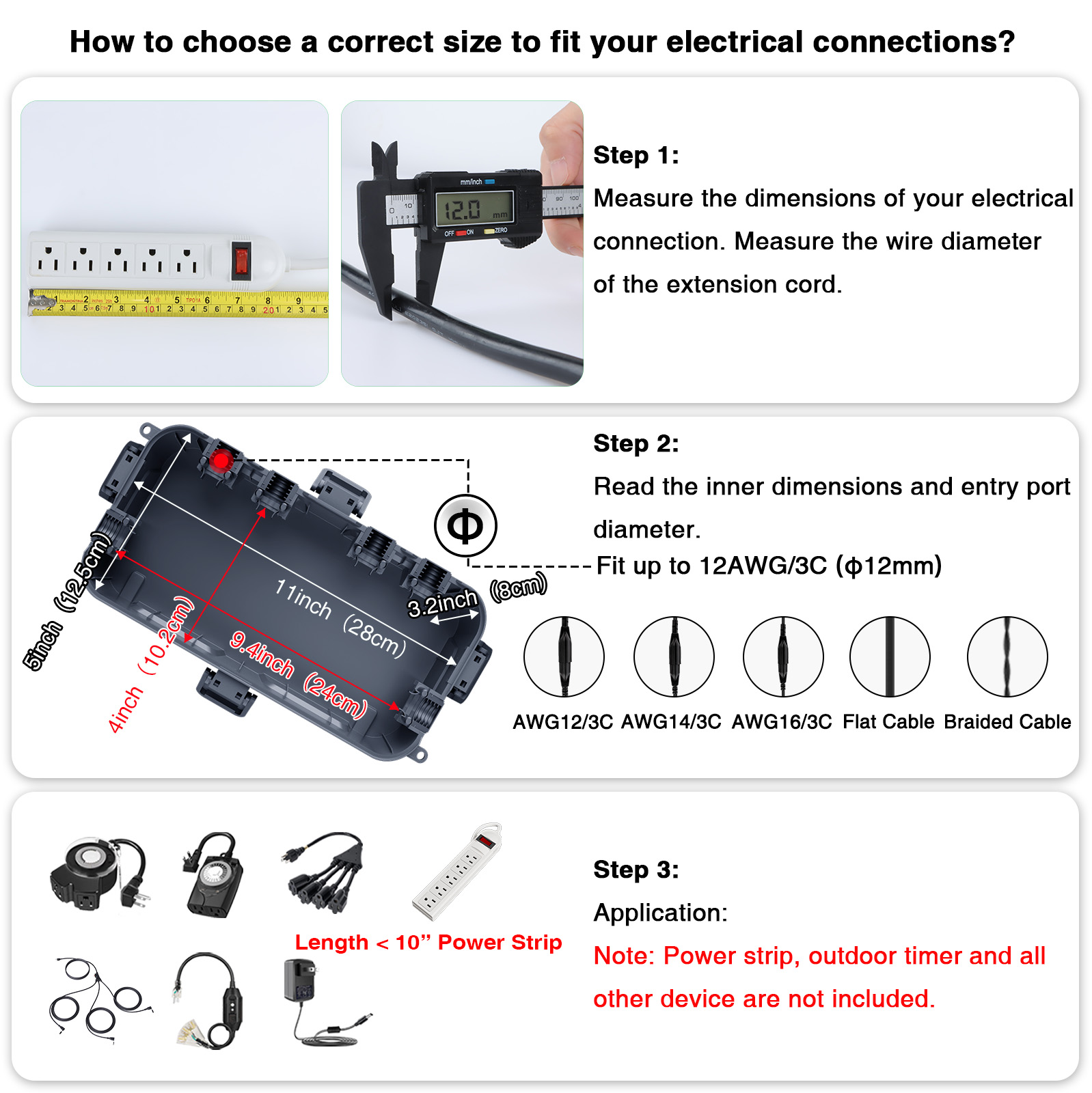 Capa para Cabo de Extensão à P - Outdoor Use Power Strip avaliação e preço