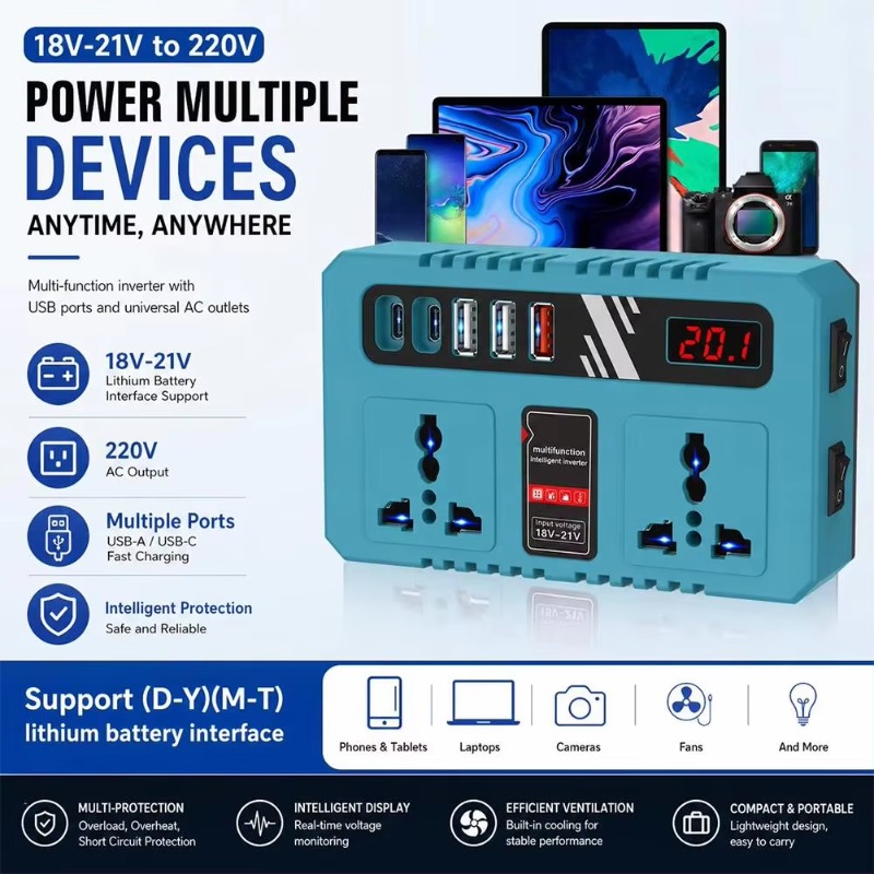 Inversor de energia portátil d - Ac Outdoor Power avaliação e preço