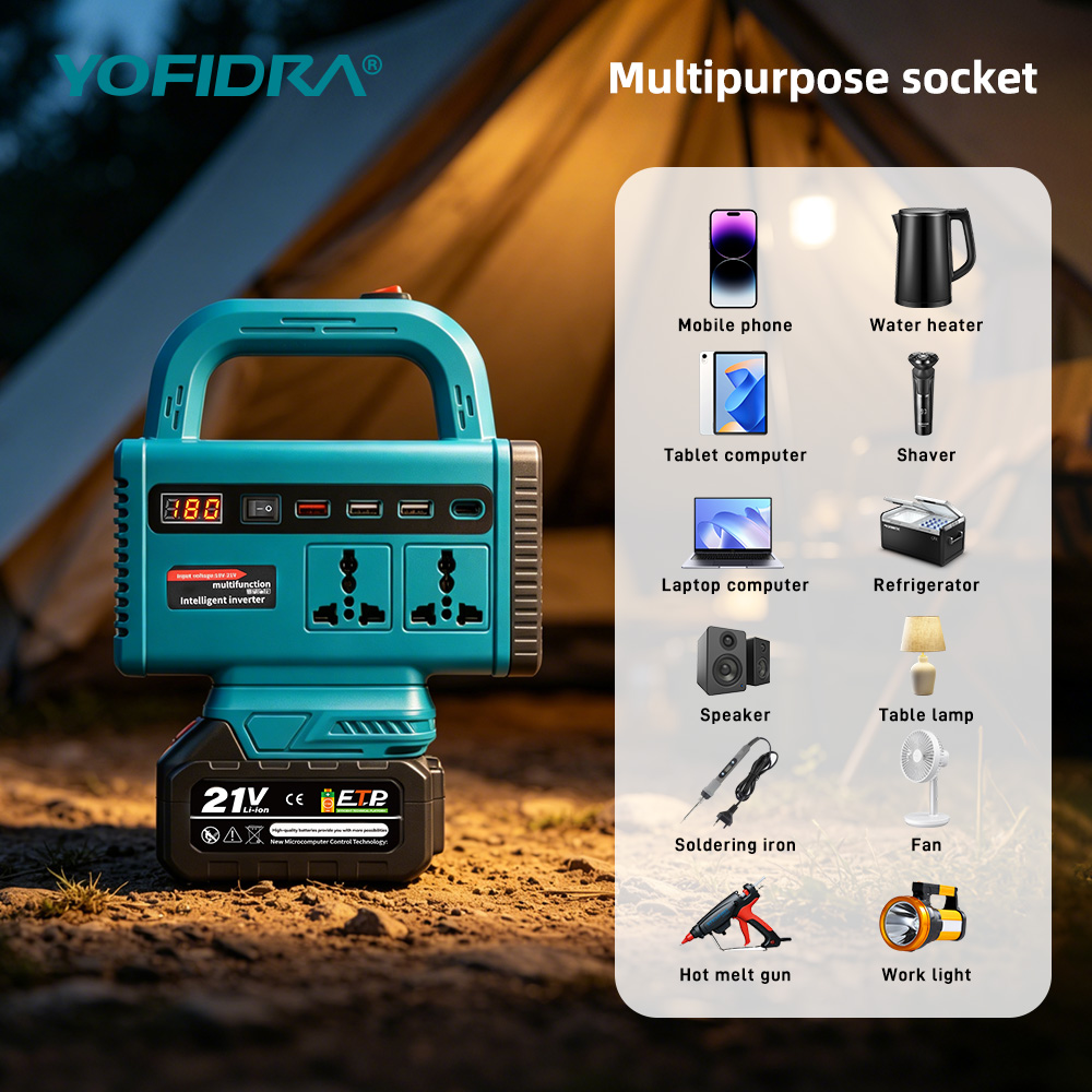 Inversor de energia portátil Y - Outdoor Power Adapter Usb C avaliação e preço